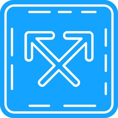 ok yönü simgesi ana hat biçiminde