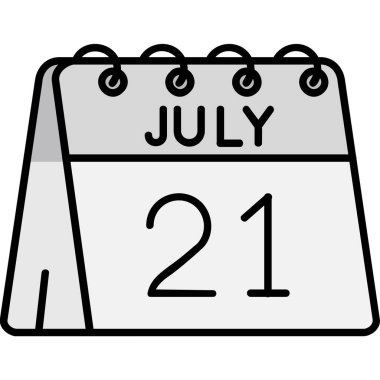 Takvim simgesi vektör illüstrasyonu