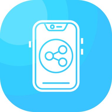 Cep telefonu. Web simgesi basit tasarım