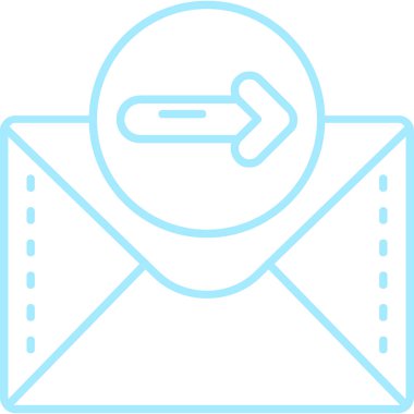 E-posta. Web simgesi basit illüstrasyon