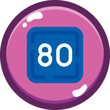 Yüzde 80 indirim simgesi