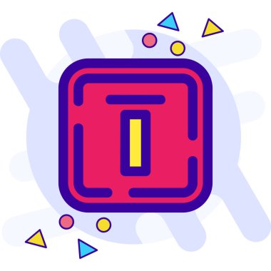 Modern b 'nin vektör illüstrasyonu simge tasarım elementinden yoksun