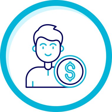 İş simgesinin vektör illüstrasyonu