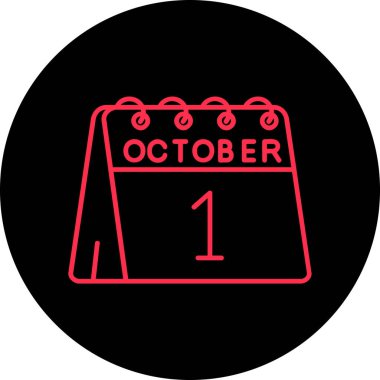 Takvim simgesinin vektör illüstrasyonu