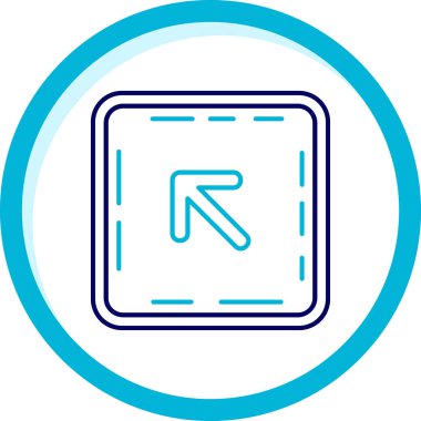 Yol işareti simgesinin vektör illüstrasyonu