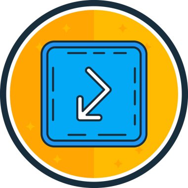 İşaretli bir yıldızın vektör çizimi