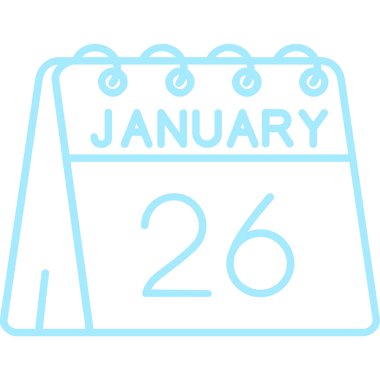 Takvim simgesi tasarımı, vektör illüstrasyonu