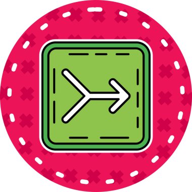 Ok. Web simgesi basit illüstrasyon