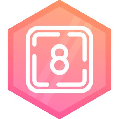 7 numaralı altıgen simge tasarımı