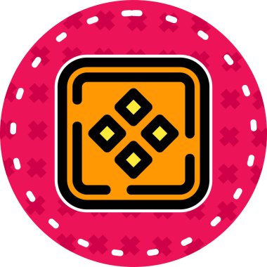 Bir kumarhane simgesinin vektör illüstrasyonu