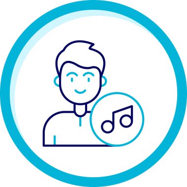 İnsan simgesinin vektör illüstrasyonu