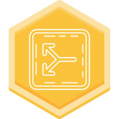 Yön. Web simgesi basit illüstrasyon