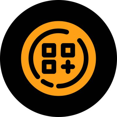 Bir saat simgesinin vektör illüstrasyonu