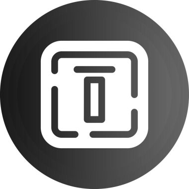 Bir çember sembolünün ikon vektör illüstrasyonu