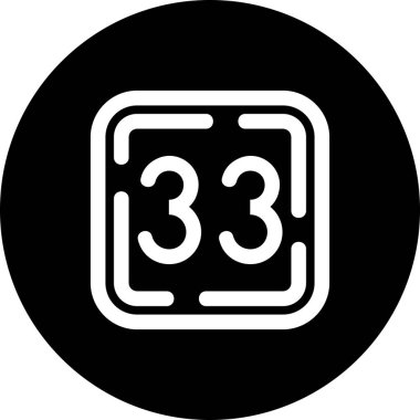 Bir saat simgesinin vektör illüstrasyonu