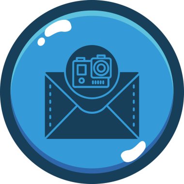 Zarf. Web simgesi basit illüstrasyon