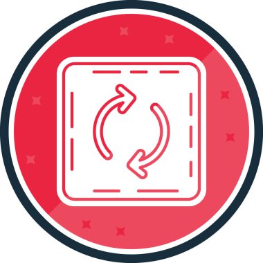 Modern bir simgenin vektör illüstrasyonu