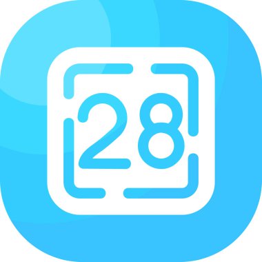 takvim vektörü düz simgesi