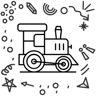 Çocuk oyuncağının vektör illüstrasyonu