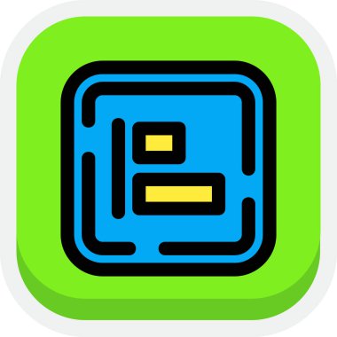 Müzik düğmesinin tek izole edilmiş yeşil simgesinin vektör çizimi