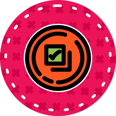 Casino çip kutsal kişilerin resmi, vektör çizim