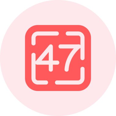 4 numaralı vektör simgesi tasarımı illüstrasyonu