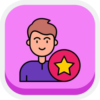 İnsan simgesinin vektör illüstrasyonu