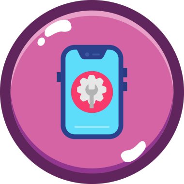 akıllı telefon simgesi vektör illüstrasyonu