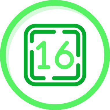 11 numaralı simge, basit vektör illüstrasyonu