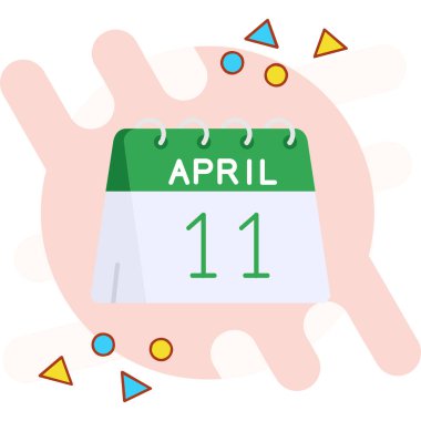 İlkbaharda takvim günü simgesi, tatil kategorisi