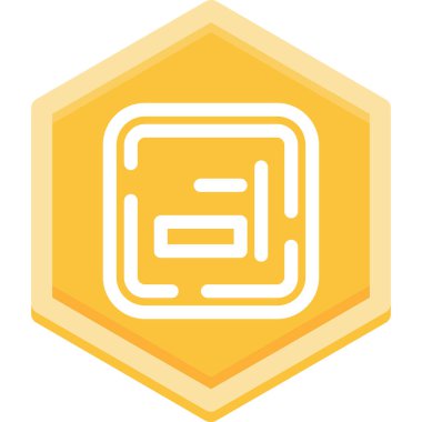 labirent düz simgesi, vektör, illüstrasyon