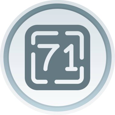 Tek bir simgenin vektör illüstrasyonu