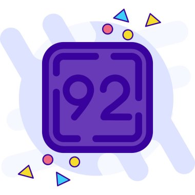 2 numaralı simge tasarım vektörü