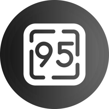 Vektör modern gri daire simgesi beyaz arka plan üzerinde