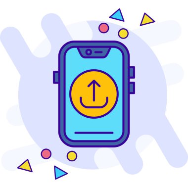 Smartphone simge tasarlamak vektör