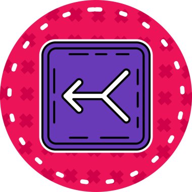 Ok. Web simgesi basit illüstrasyon