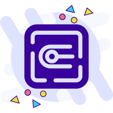 Modern oto tamir simgesinin vektör illüstrasyonu