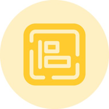 Modern bir simgenin vektör illüstrasyonu