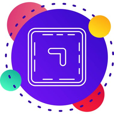 konum simgesi beyaz arkaplanda izole edilmiş renk haritası konumu. Değişken rastgele dinamik şekiller. vektör illüstrasyonu