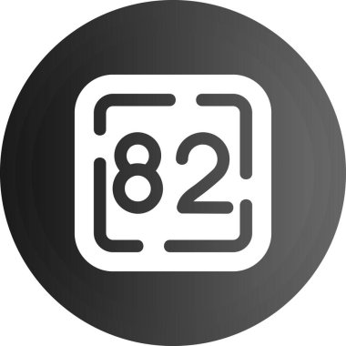 Tek bir izole simgenin vektör illüstrasyonu