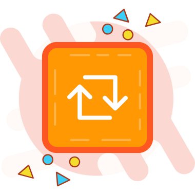 Çizgi romanda yön ok simgesi - taslak biçimi - çizgi film