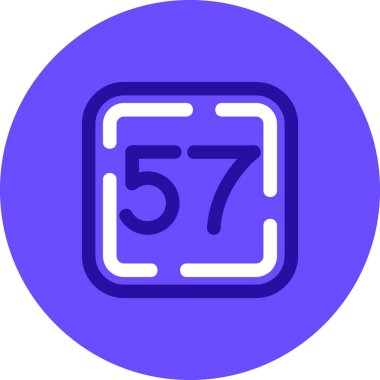 5 numaralı vektör illüstrasyon tasarımı