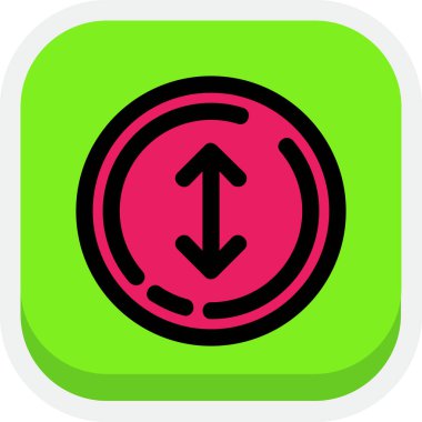 Yeşil bir simgenin vektör illüstrasyonu