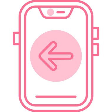 Akıllı telefon simgesinin vektör illüstrasyonu