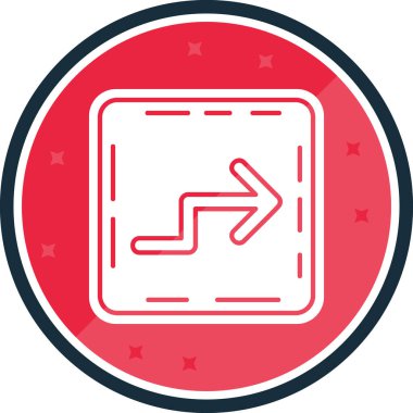 Ok. Web simgesi basit illüstrasyon