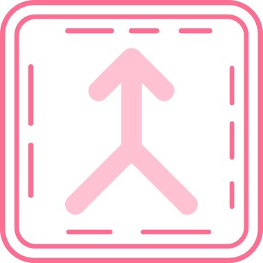 Ok yukarı. Vektör illüstrasyonu