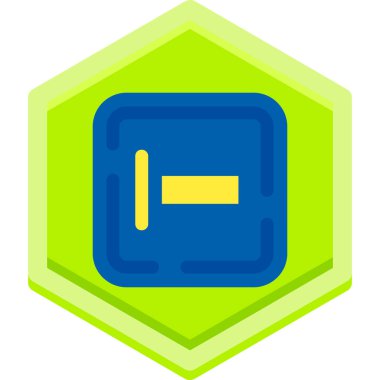 Tek bir izole simgenin vektör illüstrasyonu