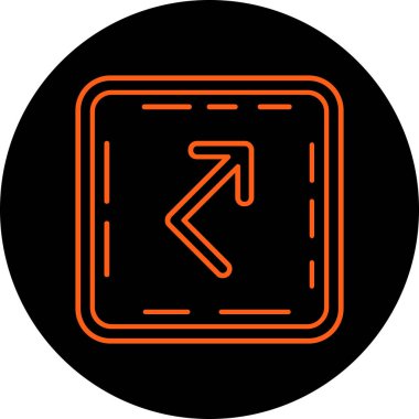 Ok. Web simgesi basit illüstrasyon