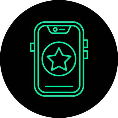 vektör mobil uygulama ico