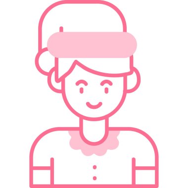 Kadın aşçı ikonu - ana hatlarıyla